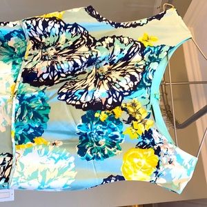 Silk floral j crew dress NWT